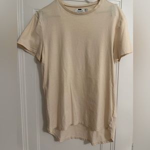 TOPMAN curved hem tee